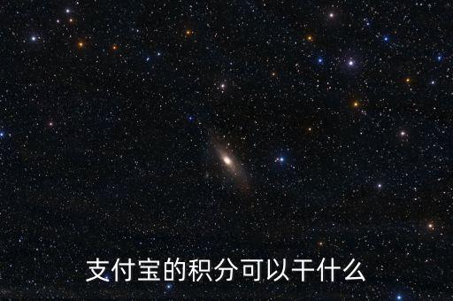 支付寶積分干什么用，支付寶的積分可以干什么