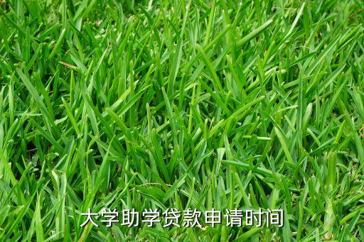 貸高校貸款需要什么時候，大學(xué)助學(xué)貸款申請時間