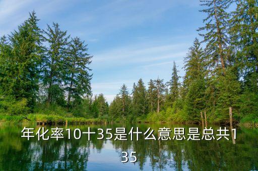 年化率10十35是什么意思是總共135