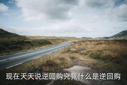 現(xiàn)在天天說逆回購究竟什么是逆回購