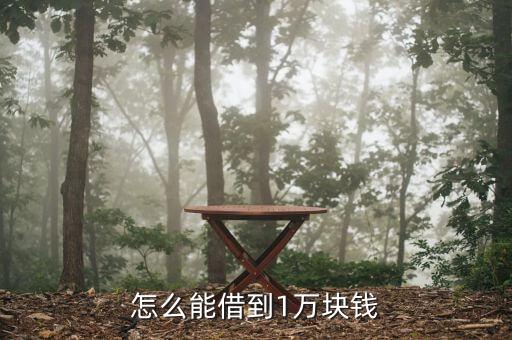 怎么能借到一萬塊錢，怎么能貸到一萬塊錢