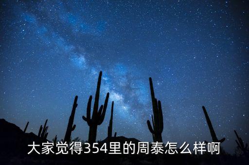 大家覺得354里的周泰怎么樣啊