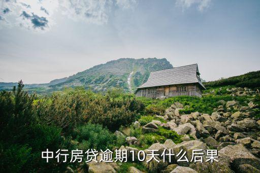 中行房貸逾期10天什么后果