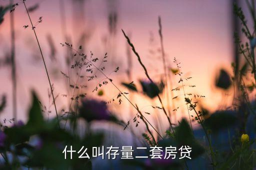 按揭存量是什么意思，什么叫存量二套房貸
