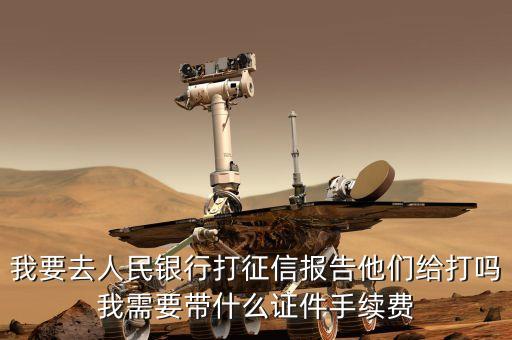 我要去人民銀行打征信報(bào)告他們給打嗎我需要帶什么證件手續(xù)費(fèi)