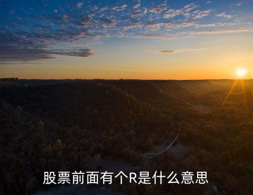 股票名稱前R是什么意思，股票名稱前有個字母R是什么意思