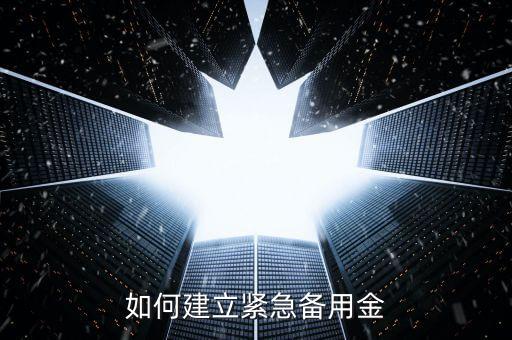如何建立緊急備用金
