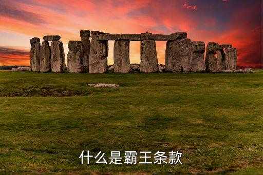 什么算霸王條款，什么樣的條款才叫做霸王條款