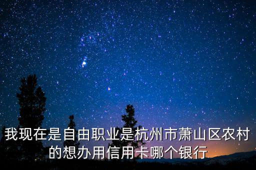 我現(xiàn)在是自由職業(yè)是杭州市蕭山區(qū)農(nóng)村的想辦用信用卡哪個(gè)銀行