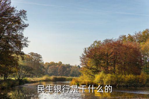 民生銀行是干什么的