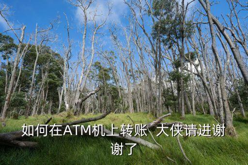 用取款機轉(zhuǎn)賬怎么轉(zhuǎn)，如何使用ATM機轉(zhuǎn)賬一步一步說不要復制