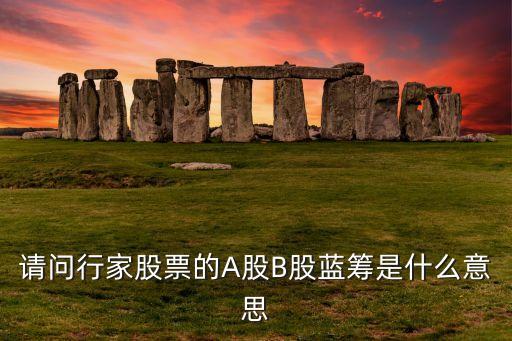 請(qǐng)問行家股票的A股B股藍(lán)籌是什么意思