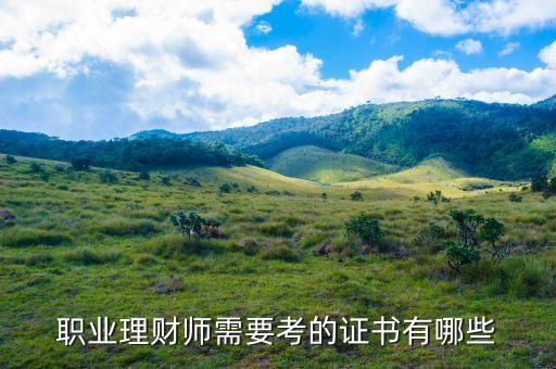 理財師需要什么證書，做理財師要考什么證faviconico
