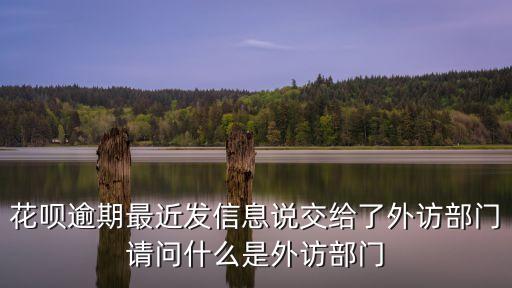 花唄逾期最近發(fā)信息說交給了外訪部門請問什么是外訪部門