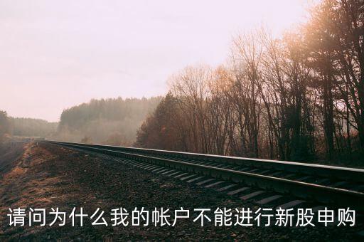 請問為什么我的帳戶不能進(jìn)行新股申購