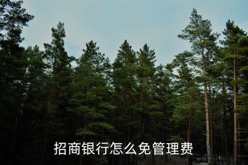 招商管理費(fèi)減免是什么意思，客戶端指定帳戶管理費(fèi)減免是什么意思
