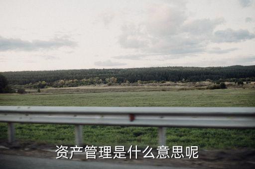 什么是資產(chǎn)管理，什么叫資產(chǎn)管理