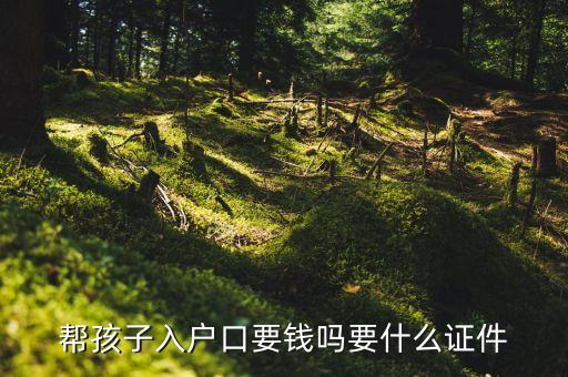 進戶需要什么手續(xù)費嗎，幫孩子入戶口要錢嗎要什么證件