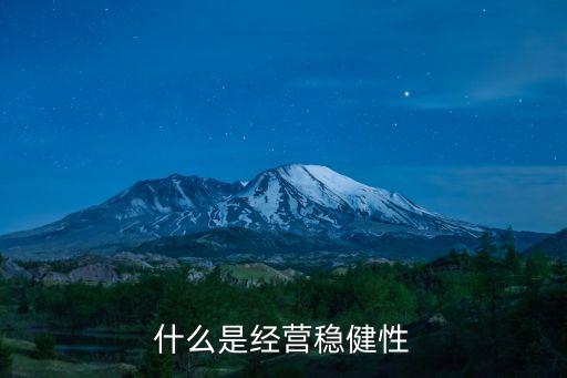 什么是經(jīng)營(yíng)穩(wěn)健性