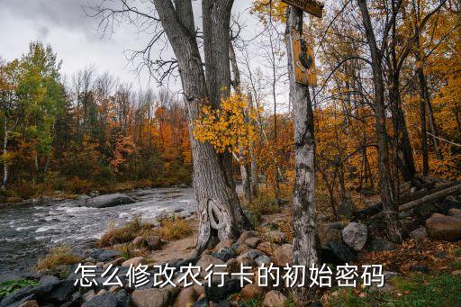 怎么設(shè)置農(nóng)行默認(rèn)賬戶密碼是什么意思，怎么修改農(nóng)行卡的初始密碼