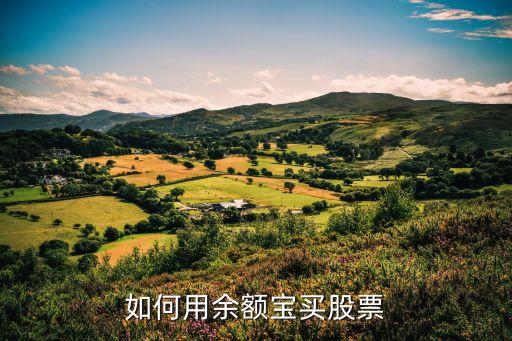 支付寶什么買股票，如何用余額寶買股票