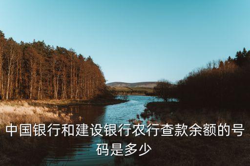 建行打什么號碼查余額，建設(shè)銀行查帳戶余額的電話是多少