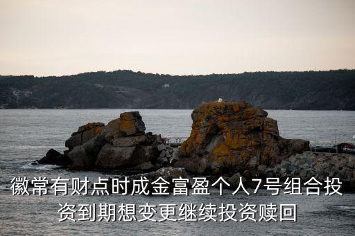 富盈個(gè)人7號怎么贖回，徽常有財(cái)點(diǎn)時(shí)成金富盈個(gè)人7號組合投資到期想變更繼續(xù)投資贖回