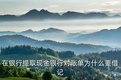 在銀行提取現(xiàn)金銀行對賬單為什么要借記