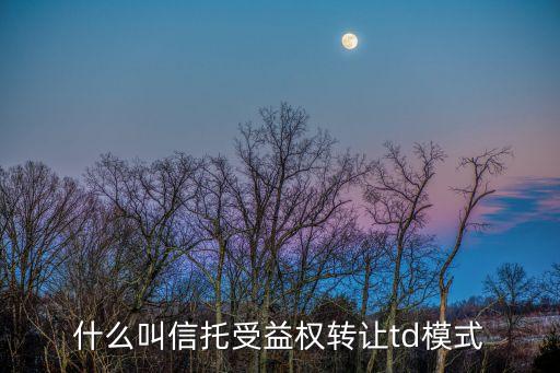 信托收益權(quán)轉(zhuǎn)讓是什么意思，什么叫信托受益權(quán)轉(zhuǎn)讓td模式