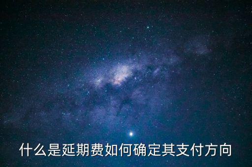 什么是延期費，什么是延期費