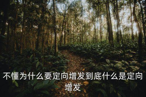 什么是定向增發(fā)，股票定向增發(fā)是什么意思