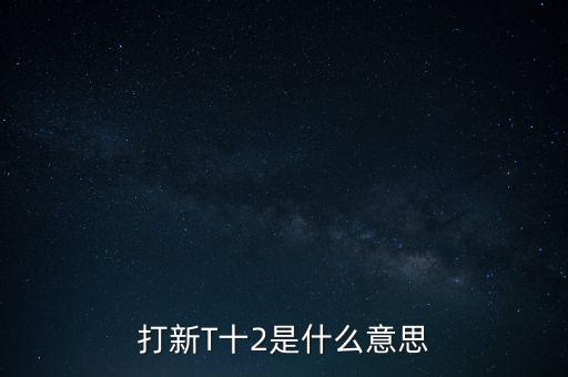 打新T十2是什么意思