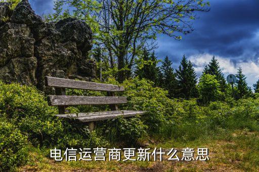 電信運營商更新什么意思