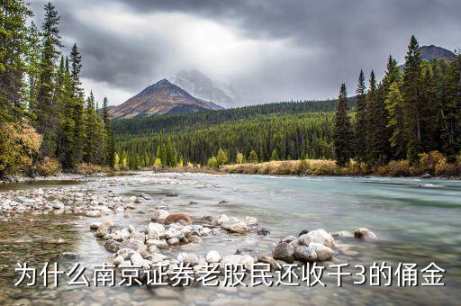 為什么南京證券，為什么南京證券老股民還收千3的俑金