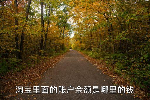 淘寶里賬戶余額是什么，淘寶付款方式賬戶余額是什么意思
