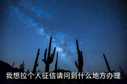 什么地方可以拉征信報告，去哪里才能打征信報告呢