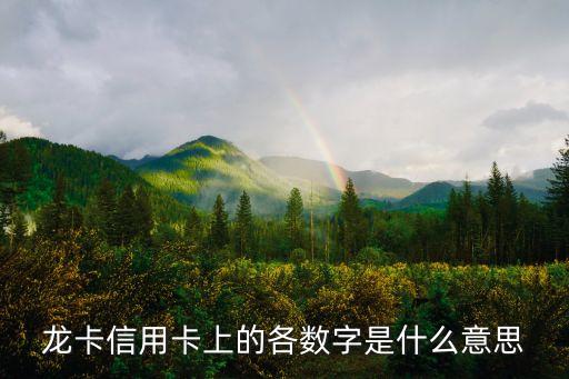 信用卡有幾個數(shù)字代表什么意思是什么意思啊，信用卡后面那個簽名的地方有7位數(shù)字是什么意思