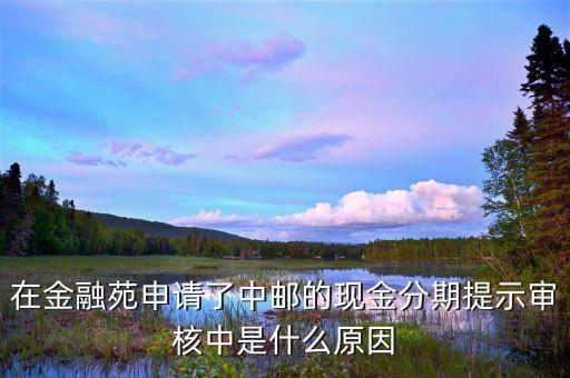 在金融苑申請(qǐng)了中郵的現(xiàn)金分期提示審核中是什么原因
