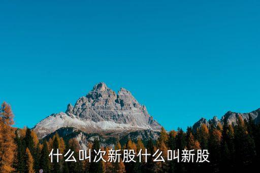 什么是次新股，炒股里的次新是什么意思