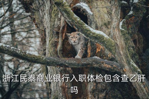 民泰銀行體檢檢查什么時(shí)候，浙江民泰商業(yè)銀行入職體檢包含查乙肝嗎