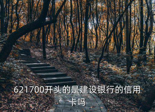 621700開頭的是建設銀行的信用卡嗎
