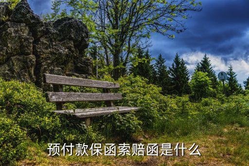 預(yù)付款保函索賠函是什么