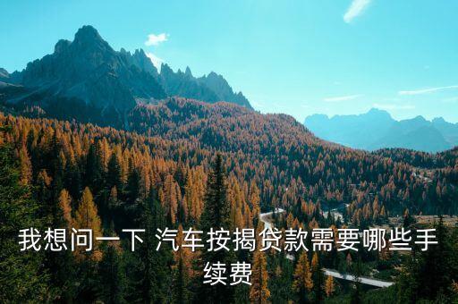 車貸一年需要什么手續(xù)費，車貸需要什么手續(xù)費嗎