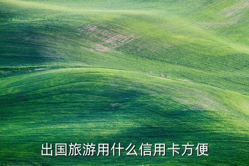 出國(guó)旅游用什么信用卡方便