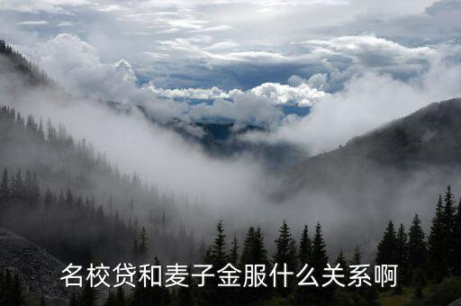 名校貸屬于什么，名校貸和麥子金服是什么關(guān)系