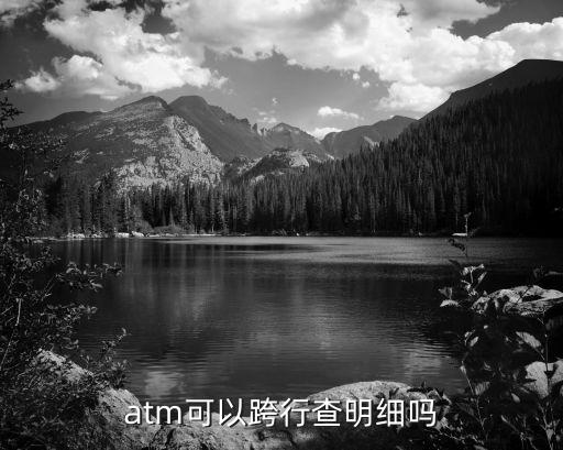 銀行可以跨行能查什么，atm可以跨行查明細嗎