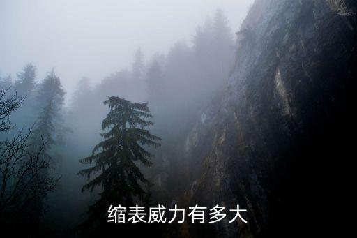 縮表威力有多大