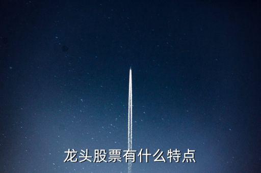 龍頭股票有什么特點