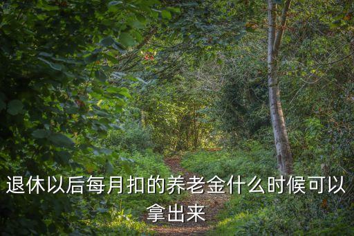 退休以后每月扣的養(yǎng)老金什么時候可以拿出來