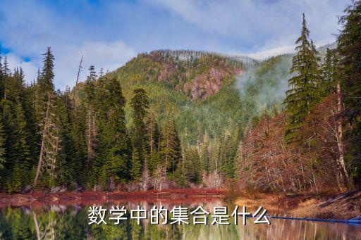 數(shù)學(xué)中的集合是什么